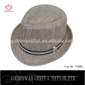 Los sombreros del fedora del color de la mezcla con la venda del botón crean para requisitos particulares para los hombres
